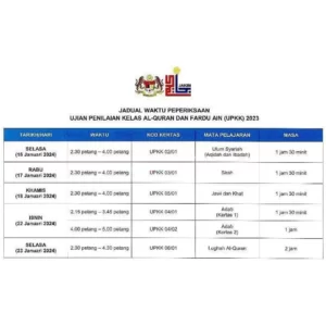 20240116 jadual peperiksaan upkk 2023