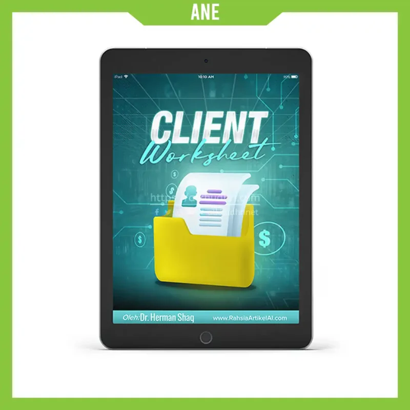 ane rahsia artikel ai - client worksheet