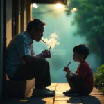 20250627 perokok pasif asap rokok anak keluarga