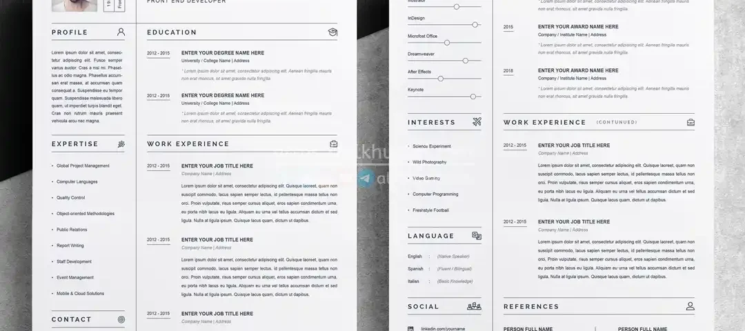 20250917 resume simple elegent cv design