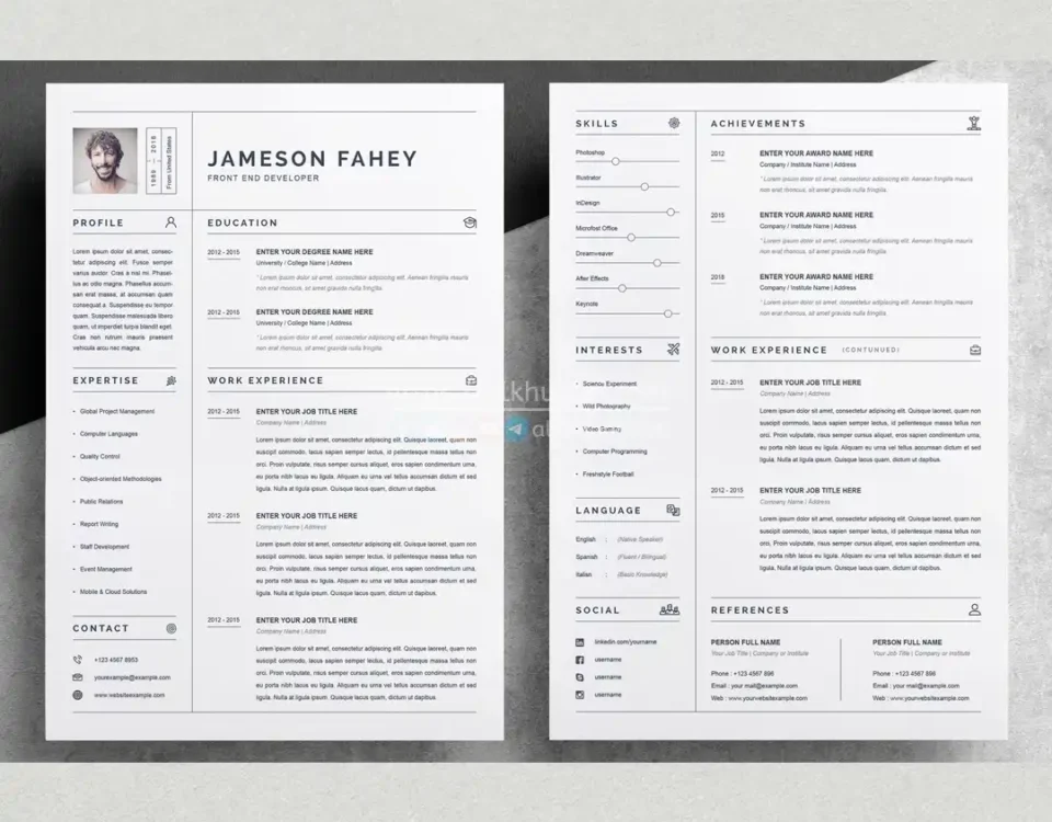 20250917 resume simple elegent cv design