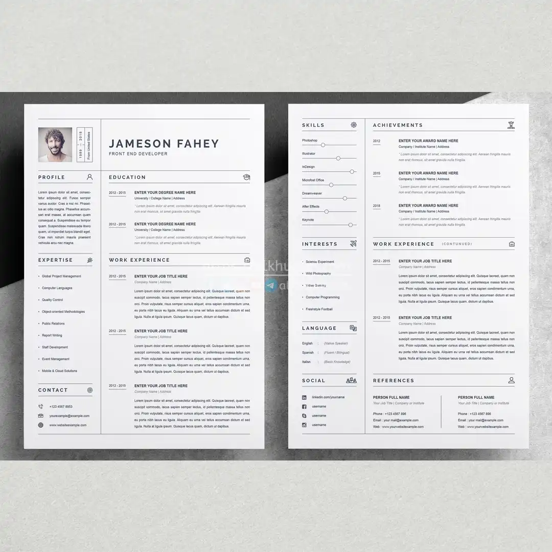 20250917 resume simple elegent cv design