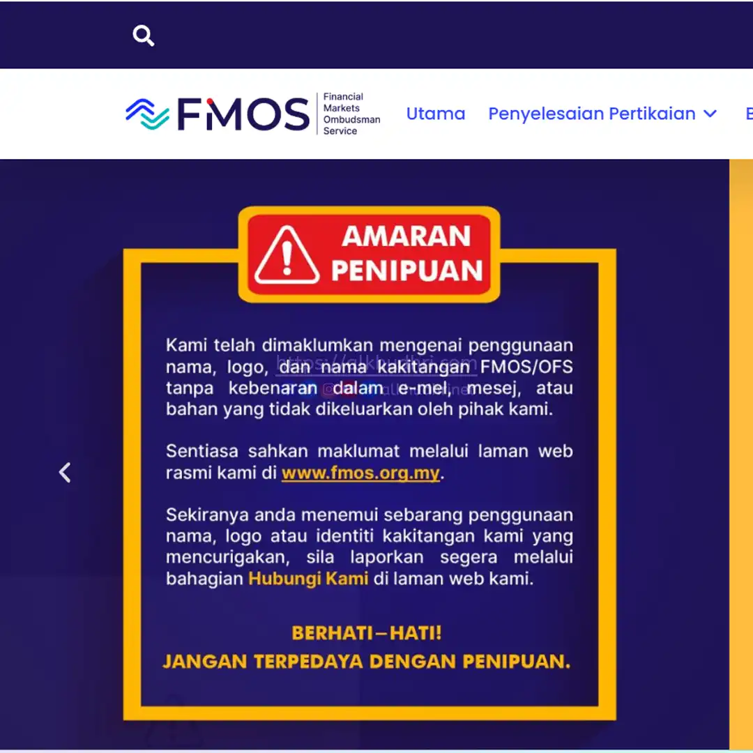 Financial Markets Ombudsman Service (FMOS): Penyelesaian Pertikaian ...