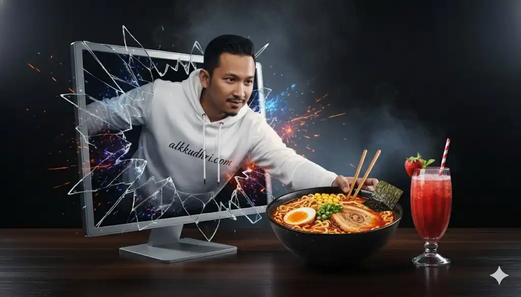 20251101 gemini ai ramen jus strawberi monitor